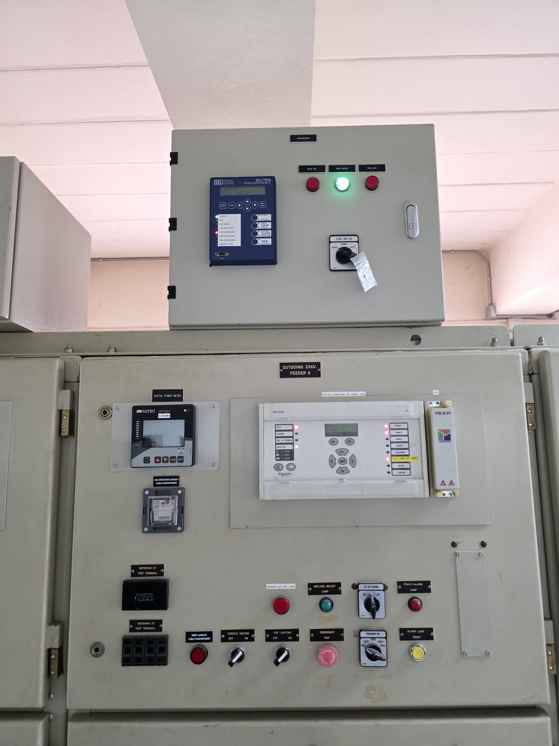 งานติดตั้ง Sync relay สถานีไฟฟ้า กำแพงแสน